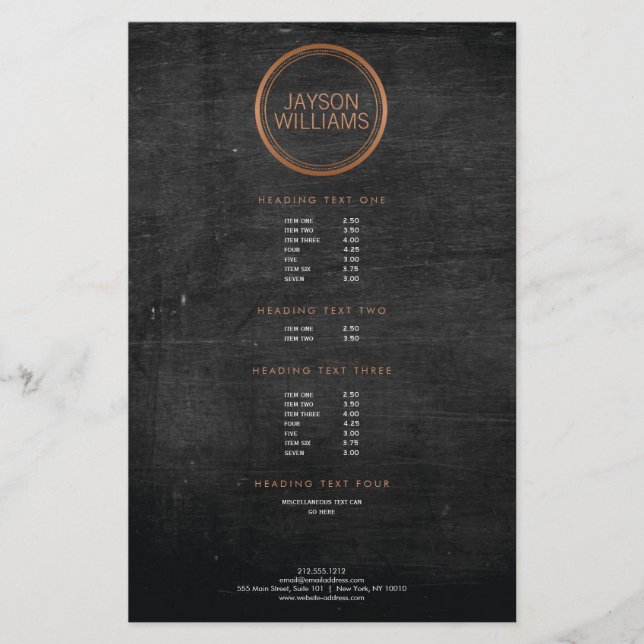 Vintager Kupfer-Circle-Flyer Flyer (Vorne)