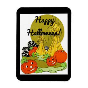 Vintager Kürbis-Flecken Magnet