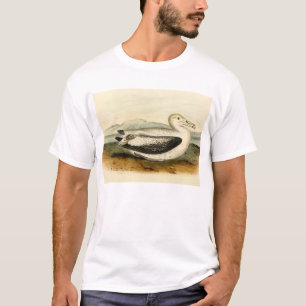 Vintager kurzer angebundener Albatros-Vogel T-Shirt