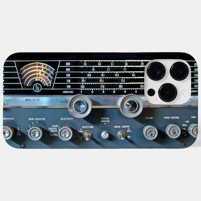 Vintager Kurzer Wave-Funkempfänger Case-Mate iPhone Hülle (Rückseite (Horizontal))