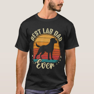 Vintager Labrador Hund Bester Labrador Vater je fü T-Shirt