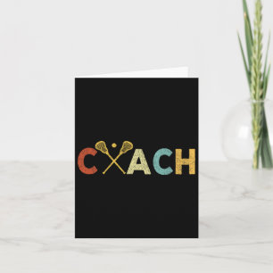 Vintager Lacrosse Coach Lacrosse Teamcoach Retro Karte