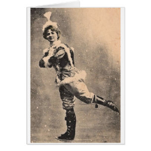 Vintager Lady Ice-Skater,