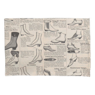 Vintager Ladys' Shoes Katalog - Mode der 1900er Ja Kissenbezug