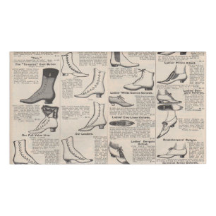 Vintager Ladys' Shoes Katalog - Mode der 1900er Ja Namenschild