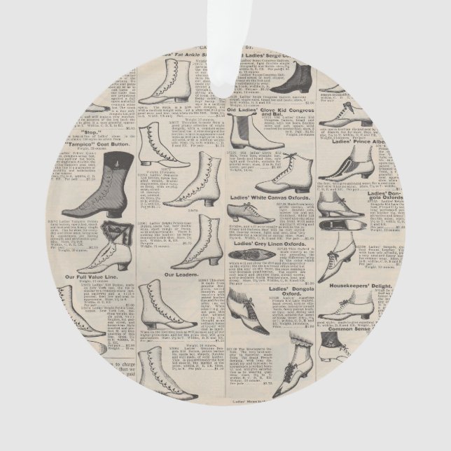 Vintager Ladys' Shoes Katalog - Mode der 1900er Ja Ornament (Vorderseite)