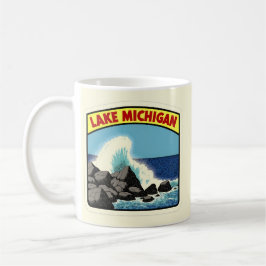 Vintager Lake Michigan Kaffeetasse