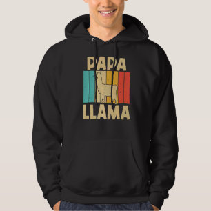 Vintager Lama für Vater Grandpa Men Alpacan Tier Hoodie
