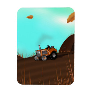 Vintager landwirtschaftlicher Traktor Magnet