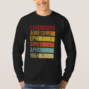 Vintager legendärer Phantastischer Epic Seit April T-Shirt
