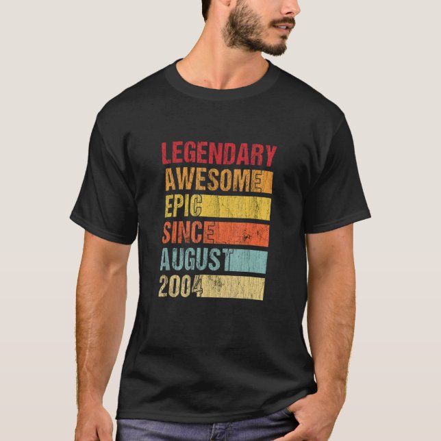 Vintager legendärer Phantastischer Epic Seit Augus T-Shirt (Vorderseite)