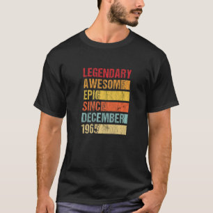 Vintager legendärer Phantastischer Epic Seit Dezem T-Shirt