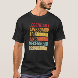 Vintager legendärer Phantastischer Epic Seit Dezem T-Shirt