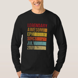 Vintager legendärer Phantastischer Epic Seit Juli  T-Shirt