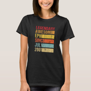 Vintager legendärer Phantastischer Epic Seit Juli T-Shirt