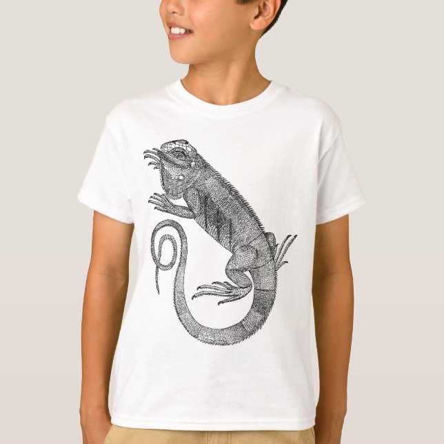 Vintager Leguan T-Shirt (Vorderseite)