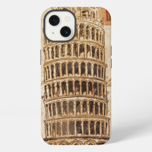 Vintager lehnender Turm von Pisa iPhone 13 Hülle