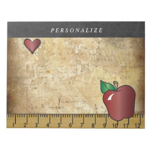 Vintager Lehrerentwurf   DIY Text Notizblock