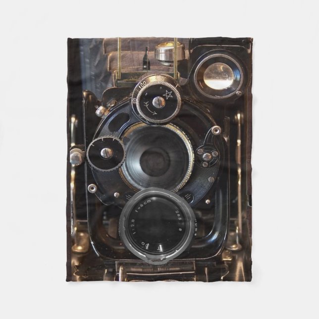 Vintager Lens-Film für antike Fotografie Fleecedecke (Vorderseite)