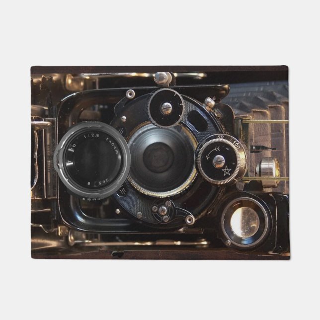 Vintager Lens-Film für antike Fotografie Fußmatte (Vorderseite)
