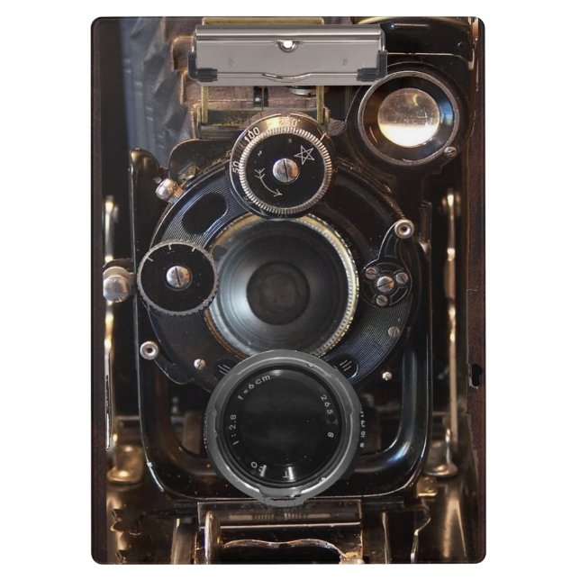 Vintager Lens-Film für antike Fotografie Klemmbrett (Vorderseite)