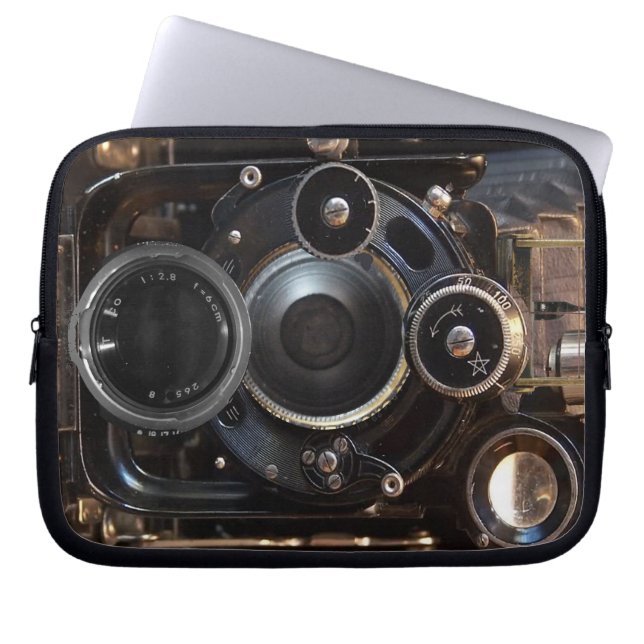 Vintager Lens-Film für antike Fotografie Laptopschutzhülle (Vorderseite)