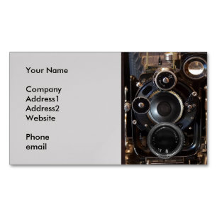 Vintager Lens-Film für antike Fotografie Magnetische Visitenkarte