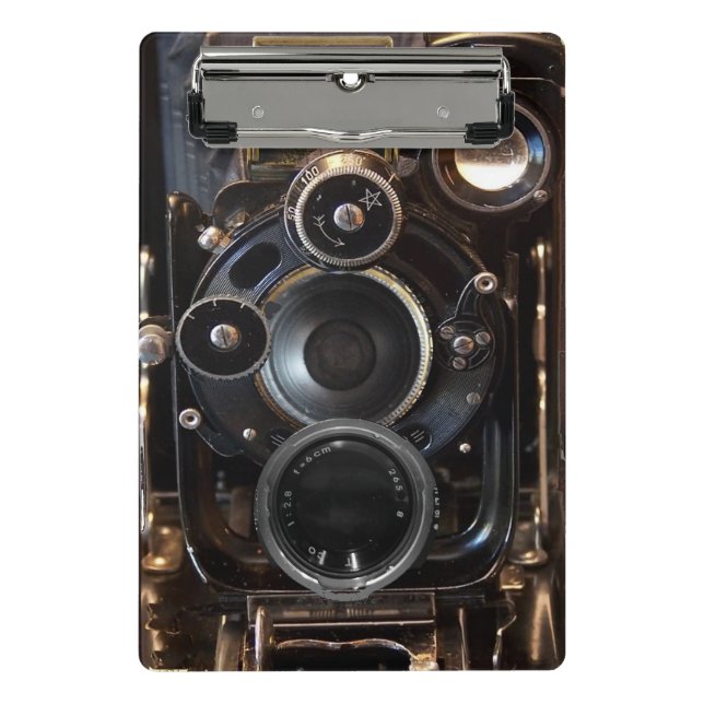 Vintager Lens-Film für antike Fotografie Mini Klemmbrett (Vorderseite)