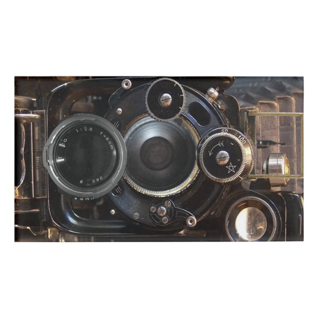 Vintager Lens-Film für antike Fotografie Namenschild (Vorderseite)