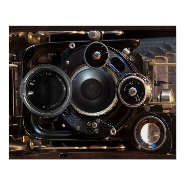 Vintager Lens-Film für antike Fotografie Poster (Vorderseite)