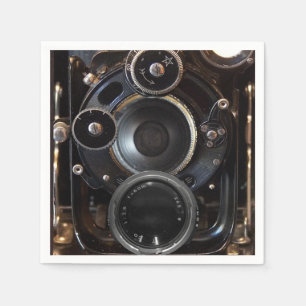 Vintager Lens-Film für antike Fotografie Serviette
