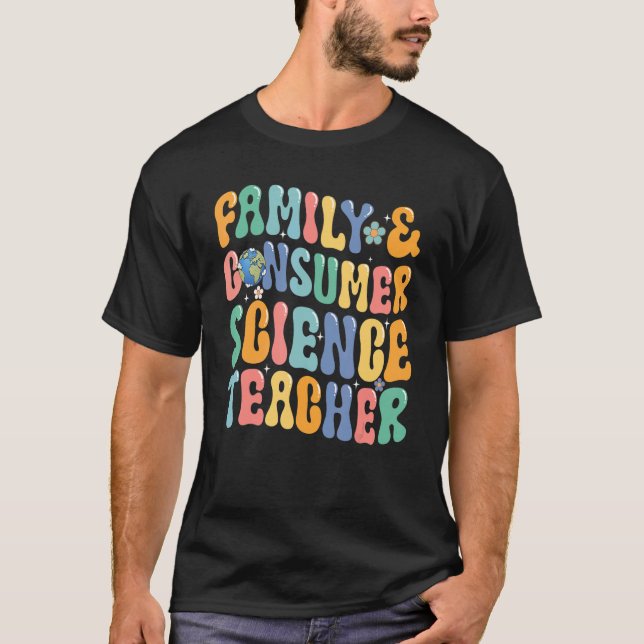 Vintager Leoparlehrer für Familie und Konsumentenw T-Shirt (Vorderseite)