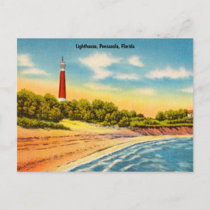 Vintager Leuchtturm, Pensacola, Florida Postkarte