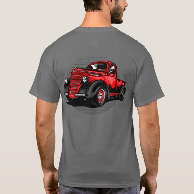 Vintager Lieferwagen T-Shirt (Rückseite)