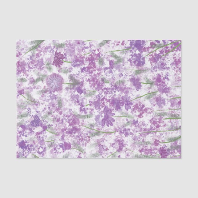 Vintager Lila Lavendel Seidenpapier (Vorderseite)