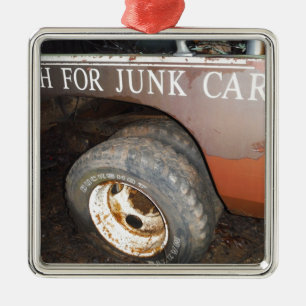 Vintager LKW-Bargeld für Junk Car Sign Silbernes Ornament