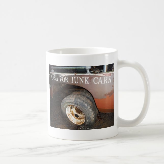 Vintager LKW-Bargeld für Junk Car Sign Tasse (Rechts)