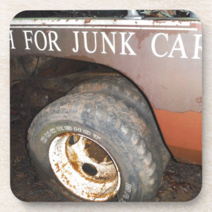 Vintager LKW-Bargeld für Junk Car Sign Untersetzer