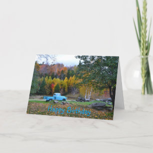 Vintager LKW-Geburtstagskarte Karte