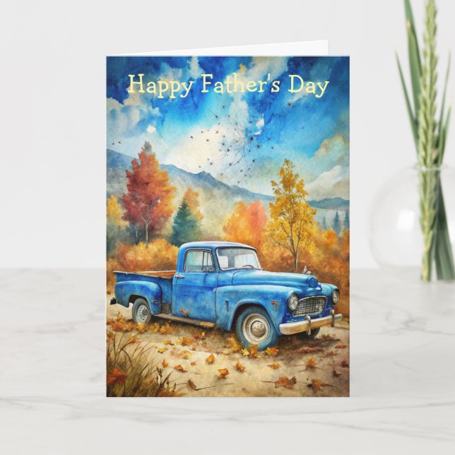 Vintager LKW Karte (Vorderseite)