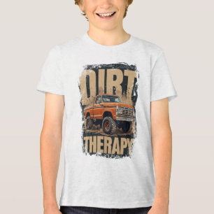 Vintager LKW Offroad 4x4 Design Tri-Blend Shirt