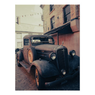 Vintager LKW Poster