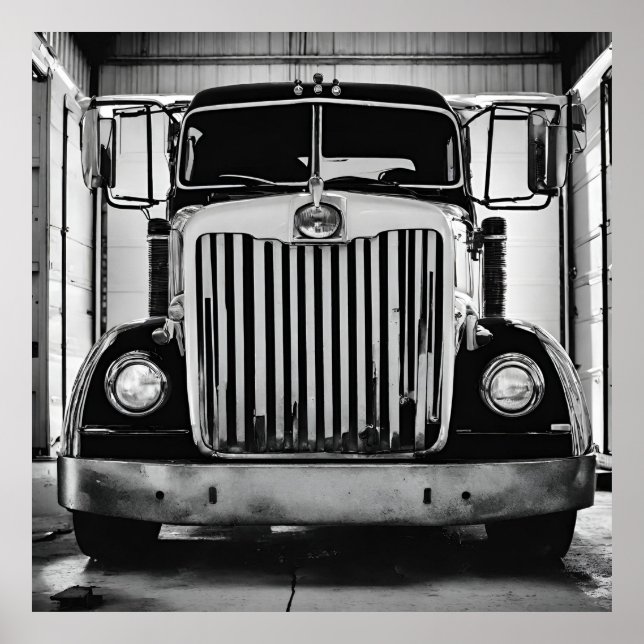 Vintager LKW Poster (Vorne)
