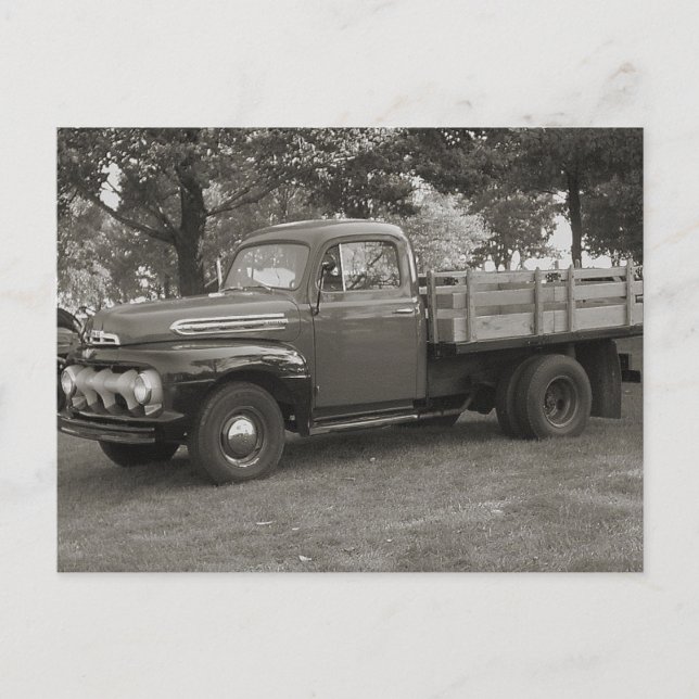 Vintager LKW Postkarte (Vorderseite)