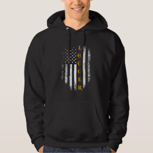 Vintager Logger mit amerikanischem Flag LoggingCar Hoodie