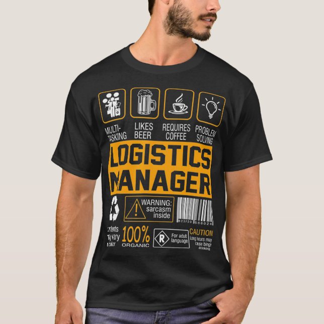 Vintager Logistikmanager - Beschreibung T-Shirt (Vorderseite)