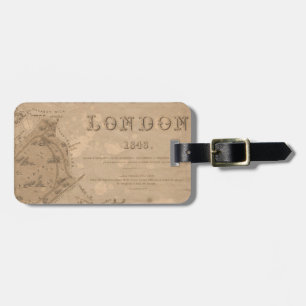 Vintager London Map Tag Gepäckanhänger