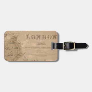 Vintager London Map Tag Gepäckanhänger