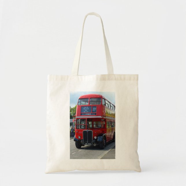 Vintager Londoner Bus Tragetasche (Vorne)