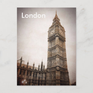 Vintager Londoner Tourismus Postkarte